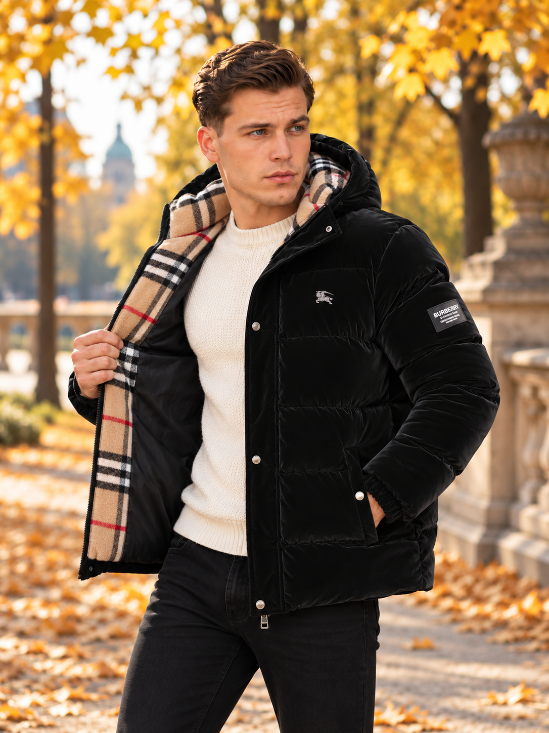 Premium Puffer Black Coat