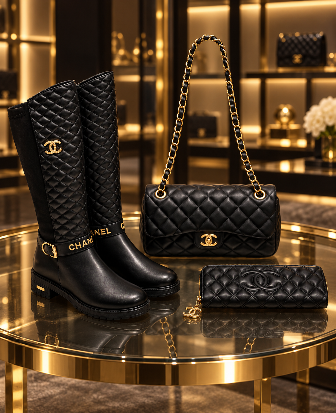 Bag, Boot and Wallet Set