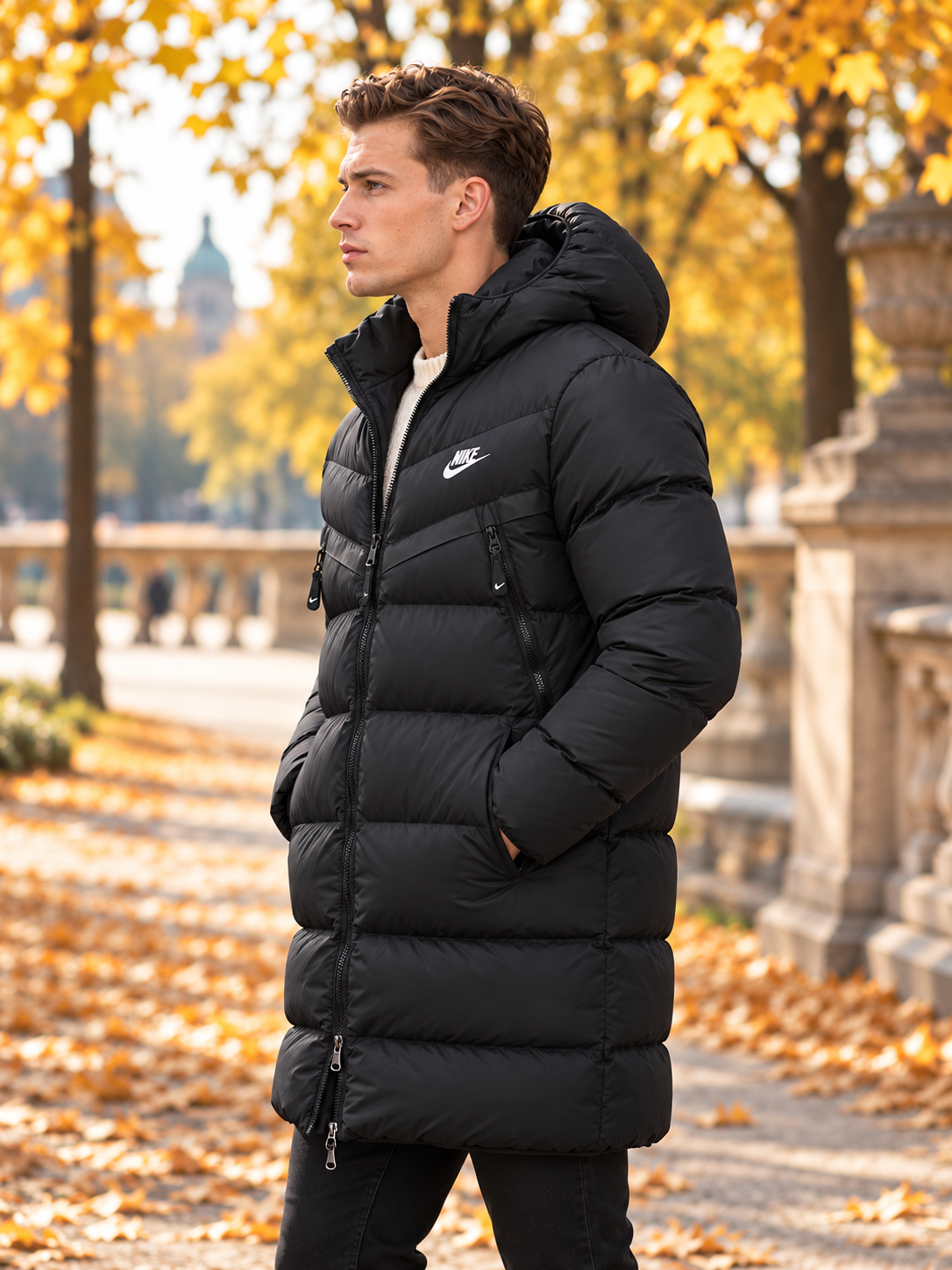Premium NORTH Black Face Coat