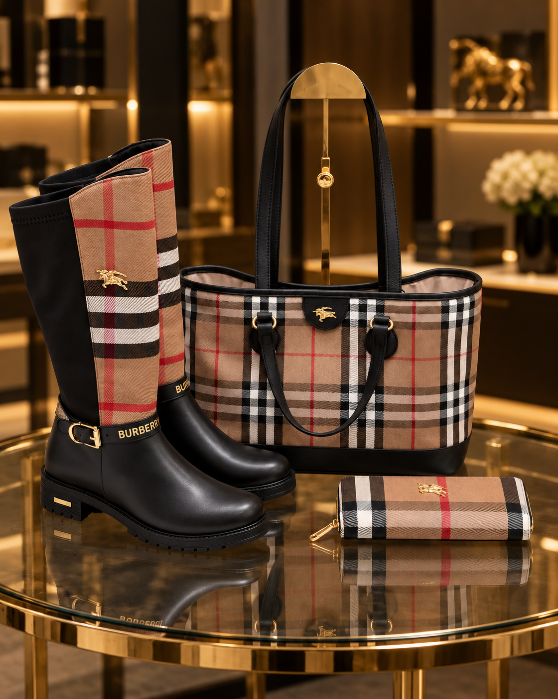 Bag, Boot and Wallet Set