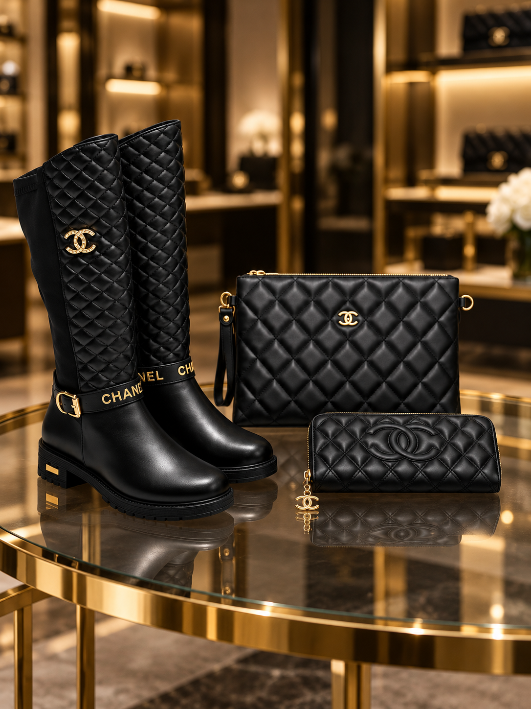 Bag, Boot and Wallet Set