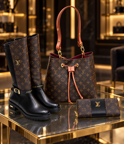 NeoNoe Bag, Boot and Wallet Set
