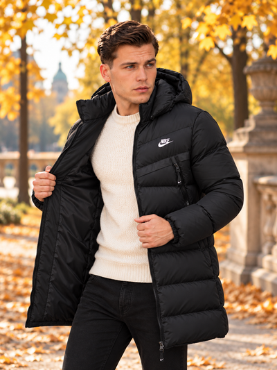 Premium NORTH Black Face Coat