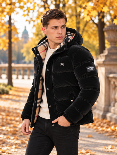 Premium Puffer Black Coat