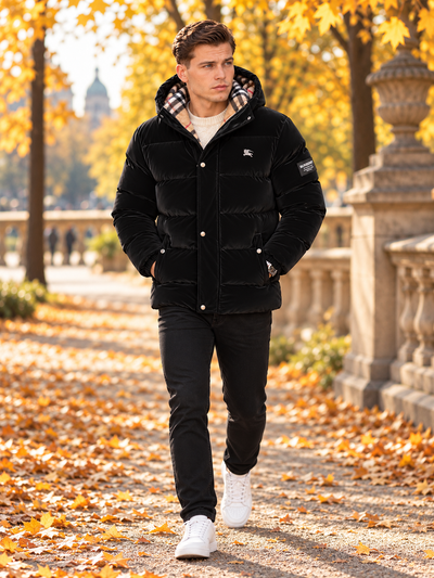 Premium Puffer Black Coat