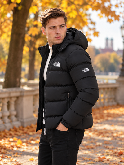 Premium Puffer Black Coat