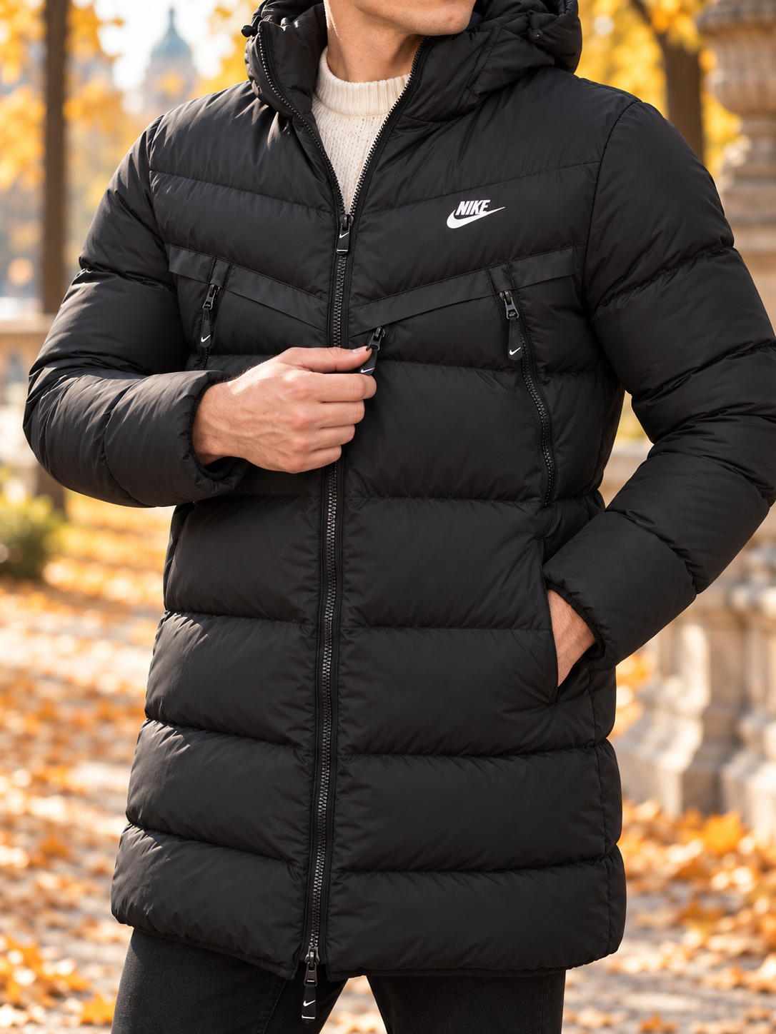 Premium NORTH Black Face Coat
