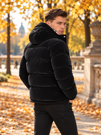 Premium Puffer Black Coat