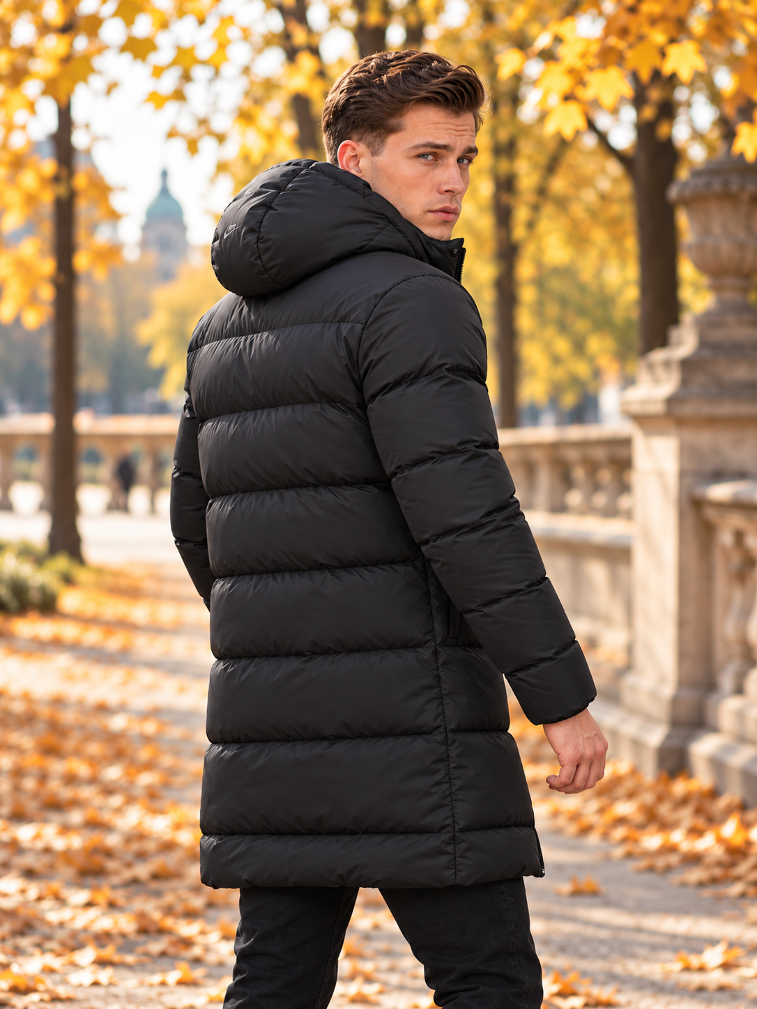 Premium NORTH Black Face Coat