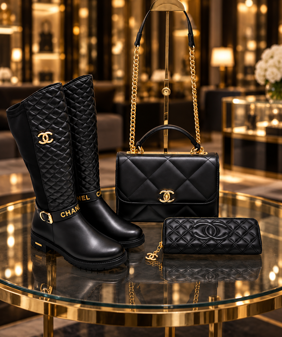 Bag, Boot and Wallet Set
