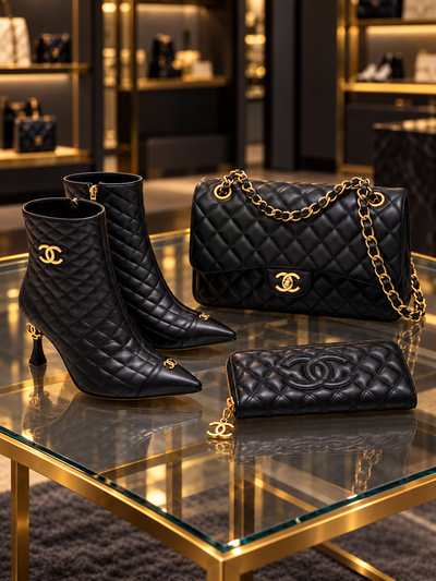 CH - Bag, Shoes and Wallet Set