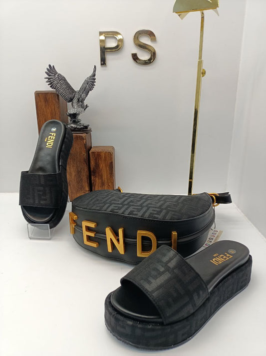 F D- Bag and Slipper Set