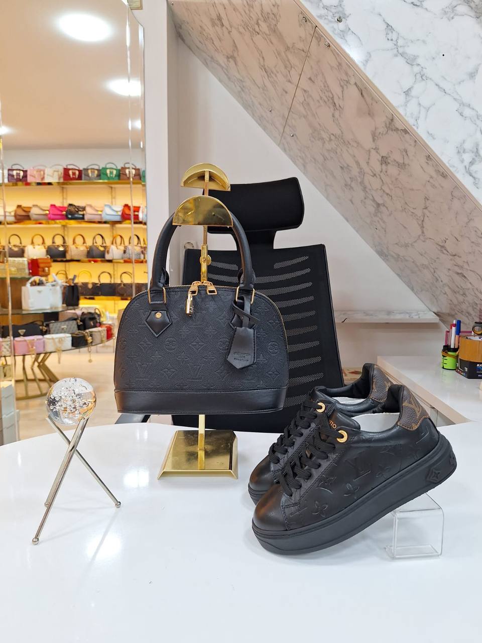 Bag and  Sneakers