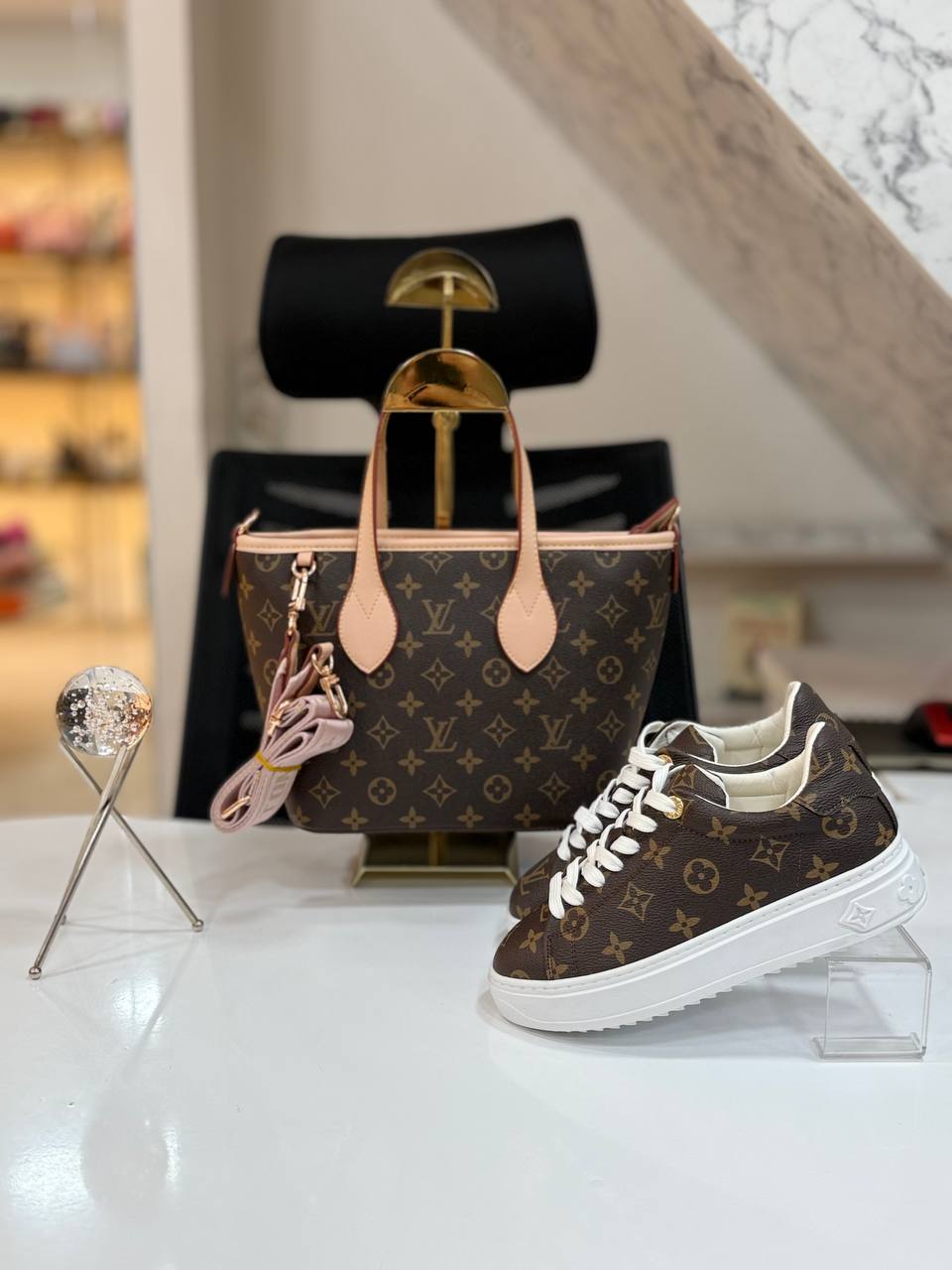 Bag and  Sneakers